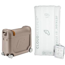 Stokke JetKids BedBox V3 + CloudSleeper Inflatable Kids Bed Bundle - Creamy Cappuccino