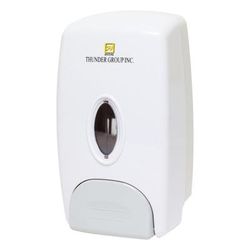 Thunder Group PLSD377 32 oz Wall Mount Hand Soap Dispenser, Beige, White