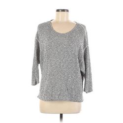 American Apparel Pullover Sweater: Gray Marled Tops