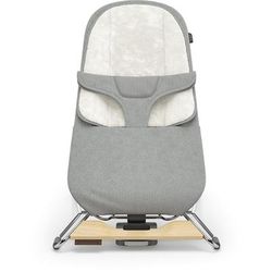 UPPAbaby Mira 2-in-1 Bouncer and Seat - Stella (Grey Melange / Silver Frame / Maple Wood)