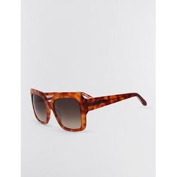 Women's Signature Square Sunglasses in Golden Honey Havana / O/S | BCBGMAXAZRIA