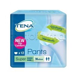 Tena Pants Super Pannolino Mutandina Misura Media 12 Pezzi