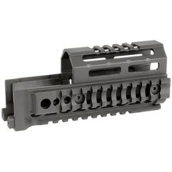 Midwest Industries AK Alpha Series Quad Rail Handguard 6.0in Black MI-AK-ALPHA-QR-6