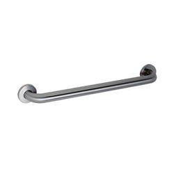 Gamco 150CX18 18" Straight Grab Bar w/ 1 1/2" Diameter Tubing, Satin Finish Stainless Steel, 304 Stainless Steel