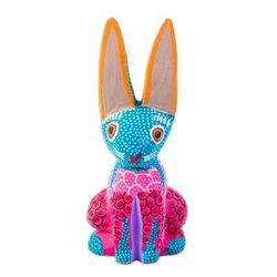 Oaxacan Bunny,'Artisan Crafted Alebrije Figurine from Mexico'
