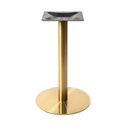 Art Marble G14-23H 40 3/4" Bar Height Table Base - Indoor/Outdoor, Stainless Steel, Gold