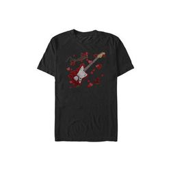 Men's Big & Tall Rosey Guitar Tops & Tees by Mad Engine in Black (Size 3XLT)