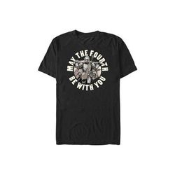 Men’s Big & Tall May Mando Tops & Tees by Mad Engine in Black (Size 3XLT)