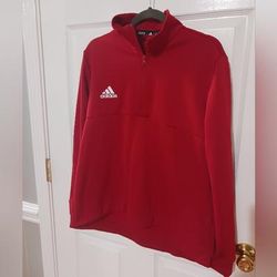 Adidas Tops | Adidas Women’s Athletic 1/4 Zip Pullover, Xlarge, Red | Color: Red | Size: Xl
