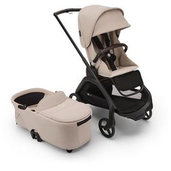 Bugaboo Dragonfly Complete Lightweight Compact Stroller + Bassinet - Black / Desert Taupe / Desert T