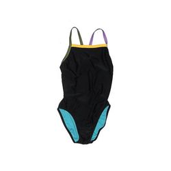 Speedo One Piece Swimsuit: Black Solid Swimwear - Women's Size X-Small