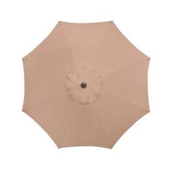 7 Tilt-And-Crank Umbrella by BrylaneHome in Taupe