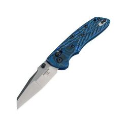 Hogue Deka Folding Knife 3.25 in CPM 20CV Stainless Steel Wharncliffe Blade Stone Tumbled Blue Lava G10 Handle 24263