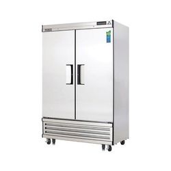 Everest Refrigeration EBSF2 49 5/8" EB Series 2 Section Reach In Freezer, 2 Left/Right Hinge Solid Doors, 115v, Stainless Steel