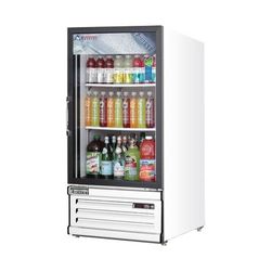 Everest Refrigeration EMGR8 24" EM Series 1 Section Glass Door Merchandiser - 1 Right Hinge Door, White, 115v