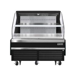 Everest Refrigeration EOMH-60-B-35-T 60" Horizontal Open Air Cooler w/ 2 Levels, Black, 115v