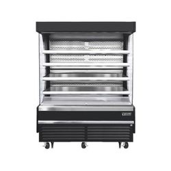 Everest Refrigeration EOMV-72-B-28-S 73 1/4" Vertical Open Air Cooler w/ 4 Levels, Black, 115v