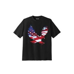 Men's Big & Tall Americana Screen Tee by Liberty Blues in Eagle Flag (Size 5XL)
