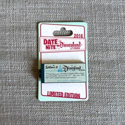 Disney Other | Brand New 2016 Dlr Ticket Book Date Nite At Disneyland Park Pin Le 1000 | Color: Red | Size: Os