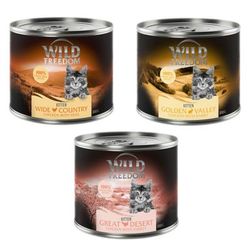 6x200g Mixed Pack Kitten Wild Freedom Wet Cat Food