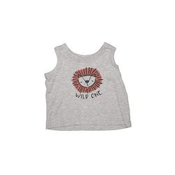Baby Gap Outlet Short Sleeve T-Shirt: Gray Tops - Size 18 Month