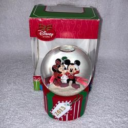 Disney Holiday | Disney 2013 Holiday Mickey & Minnie Mouse Exclusive Snow Globe | Color: Green/Red | Size: Os