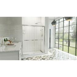Dreamline DreamLine Charisma-X 56 - 60 inch W x 76 inch H Semi-Frameless Bypass Shower Door in Chrome SHDR-136076X-01