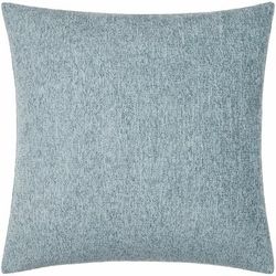 Zihna 22" Square Modern Slate Blue/White Throw Pillow - Boutique Rugs