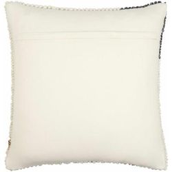 Toral 22" Square Modern Wool Beige/Charcoal/Burnt Orange Throw Pillow - Boutique Rugs