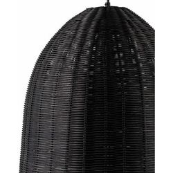 Marabella 19"L x 19"W x 95"H Rustic Black Pendant - Boutique Rugs