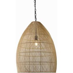 Sauvagnon 20"L x 20"W x 98"H Rustic Straw Pendant - Boutique Rugs