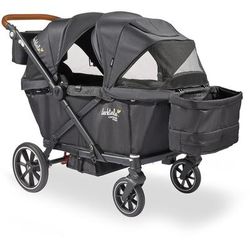 Larktale Caravan Coupe V2 (2 Seater) Stroller Wagon - Byron Black