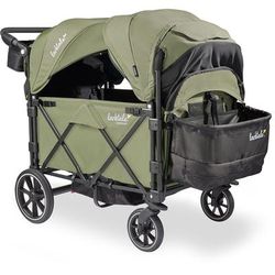 Larktale Caravan Quad (4 Seater) Stroller Wagon - Chelsea Green