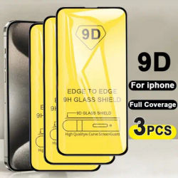 Étuis de protection d'écran en verre pour iPhone 9D Guatemala Film Cover 15 Plus 13 12 11 14