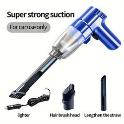 Car Mounted Vacuum Cleaner, Super Strong, High-power, High Suction, Dry And Wet Dual-purpose Sedan, Small, Mini, Handheld, Multi-functional, Portable