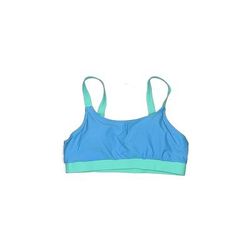 Care Label Swimsuit Top Blue Swimwear - Women's Size Large