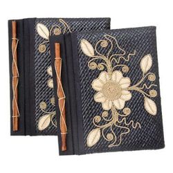 Pandanus journals, 'Floral Pride' (set of 2)