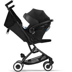 Cybex Libelle 2 + Aton G SensorSafe Travel System Bundle - Canvas White / Moon Black