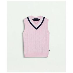 Brooks Brothers Girls Tennis Sweater Vest | Light Pink | Size 12