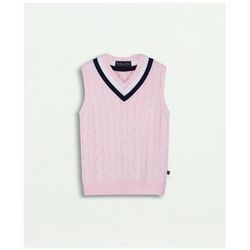 Brooks Brothers Girls Tennis Sweater Vest | Light Pink | Size 10