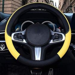 coprivolante per auto in pelle universale antiscivolo da 15 polliciamp;amplificatore; inodore