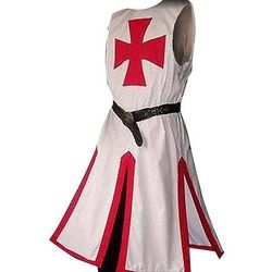 Retrò Vintage Medievale 17° secolo Mascherata Tunica Cavaliere Vichingo Crociato Costume Per uomo Vichingo Fantasia Mascherata Festa / Sera Adulti Body / Tutina