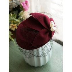 Elegante Retrò Vintage Cappello Fascinator affascinante Kate Middleton Costume Per donna Mascherata Festa / Sera Addio al Nubilato Adulti Cappello
