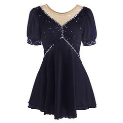 Vestito da pattinaggio artistico Per donna Pattinaggio sul ghiaccio Vestiti Rosa baby Viola Bianco / Bianco Retato Elastene Attività ricreative Da allenamento Competizione Vestiti da pattinaggio sul