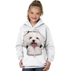 Da ragazza 3D Animali Gatto Felpa con cappuccio Manica lunga Stampa 3D Primavera Autunno Inverno Di tendenza Streetwear Adorabile Bambino 3-12 anni Esterno Giornaliero Al coperto Standard