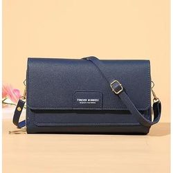 Portafoglio a tracolla da donna con blocco RFID – borsa a tracolla in similpelle multitasche per viaggi, shopping e uso quotidiano