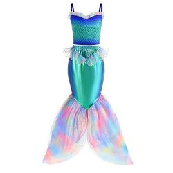 Sirena Principessa Ariel Costume Cosplay Abiti Cosplay for Ragazze Bambini Mascherata Settimana del libro