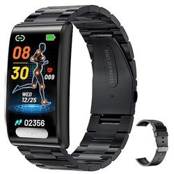 Orologio intelligente ECG 2023 per uomini monitor non invasivo della glicemia della frequenza cardiaca e della pressione sanguigna smartwatch per donne sportivo