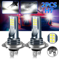 2pcs H7 Kit lampadina per fari a LED lampadine per fendinebbia per auto abbaglianti anabbaglianti