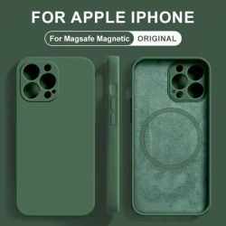 For Magsafe Magnetic Liquid Silicone Cases For Apple iPhone 15 14 13 11 12 Pro Max Mini XR XS Max 8